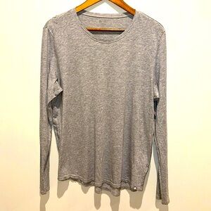 Figs Heather Gray Long Sleeve Women's Top